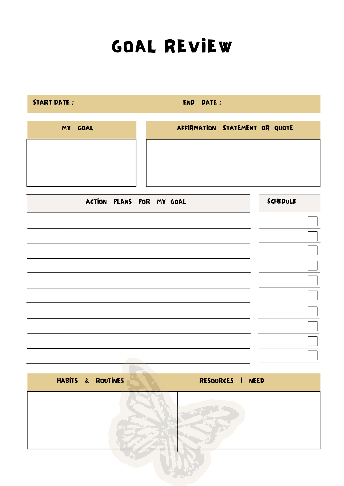 Personal Growth Planner
