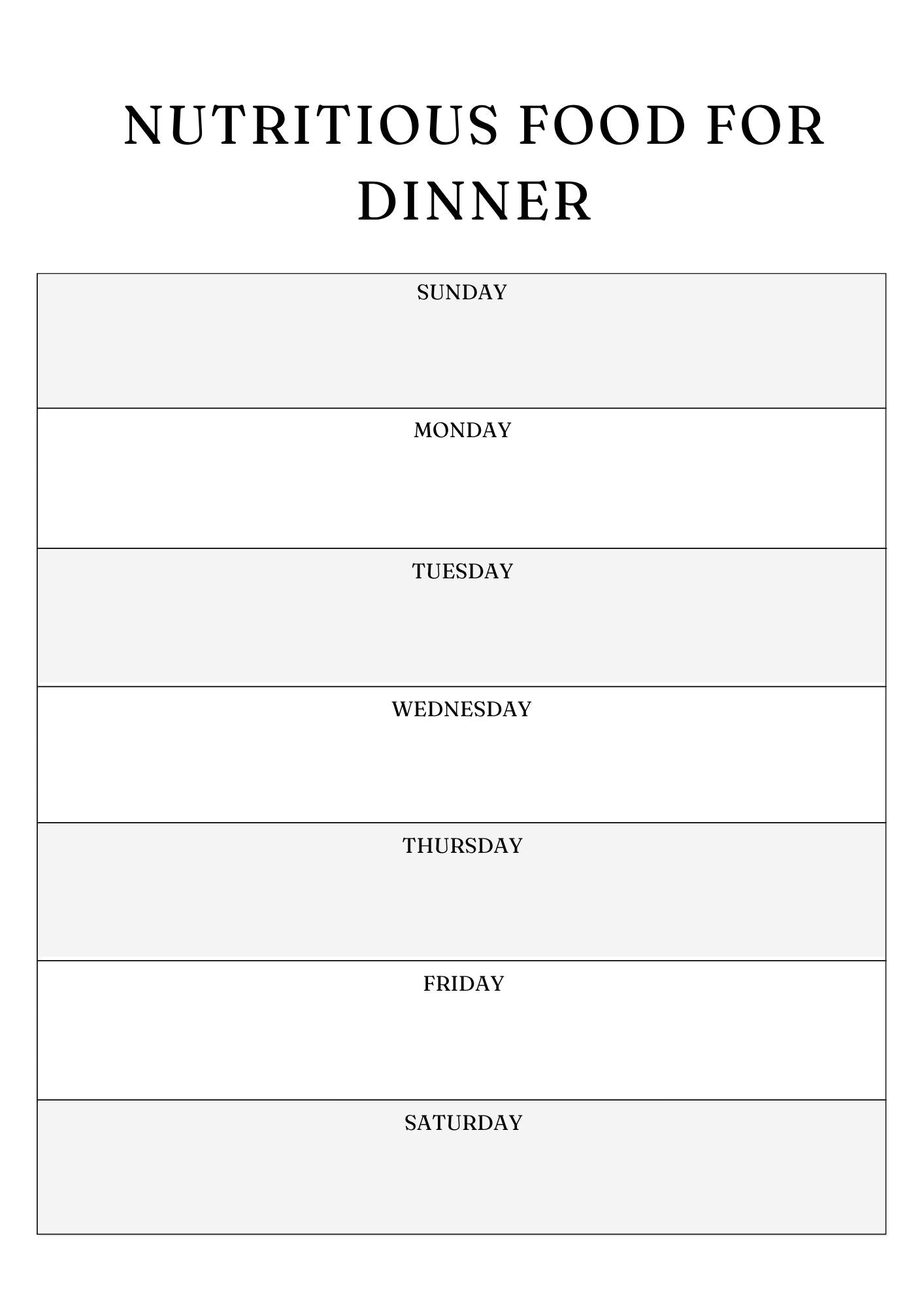 Nutrition Planner