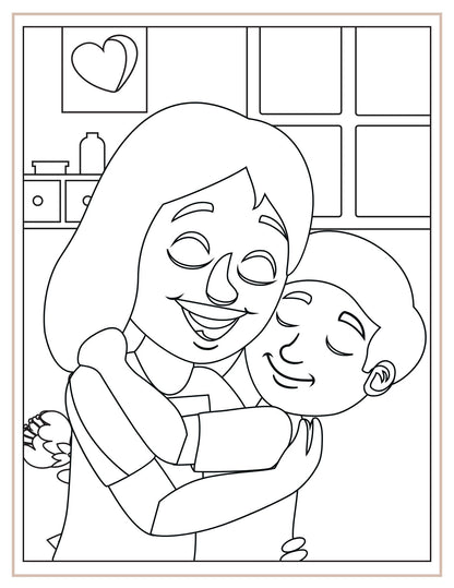 Mothers day colouring book