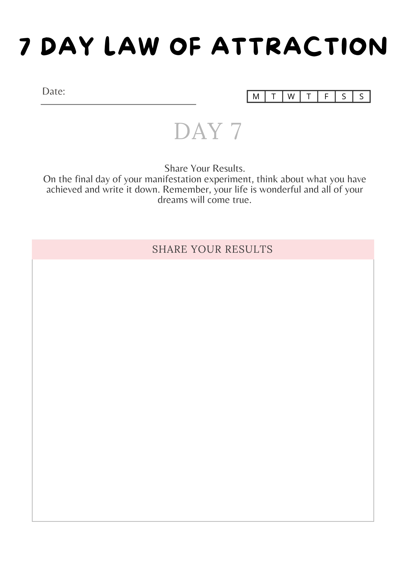 Law of Attraction Planner