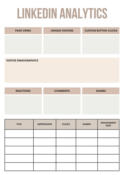 Social Media Marketing Planner