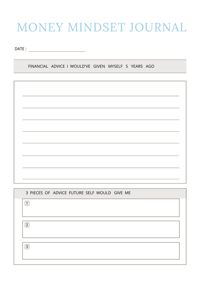 Money Mindset Journal