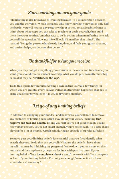 Daily Manifestation Journal