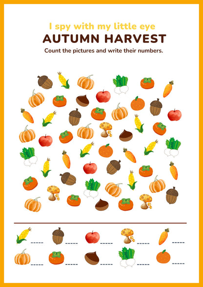 Autumn Activity Book Worksheet