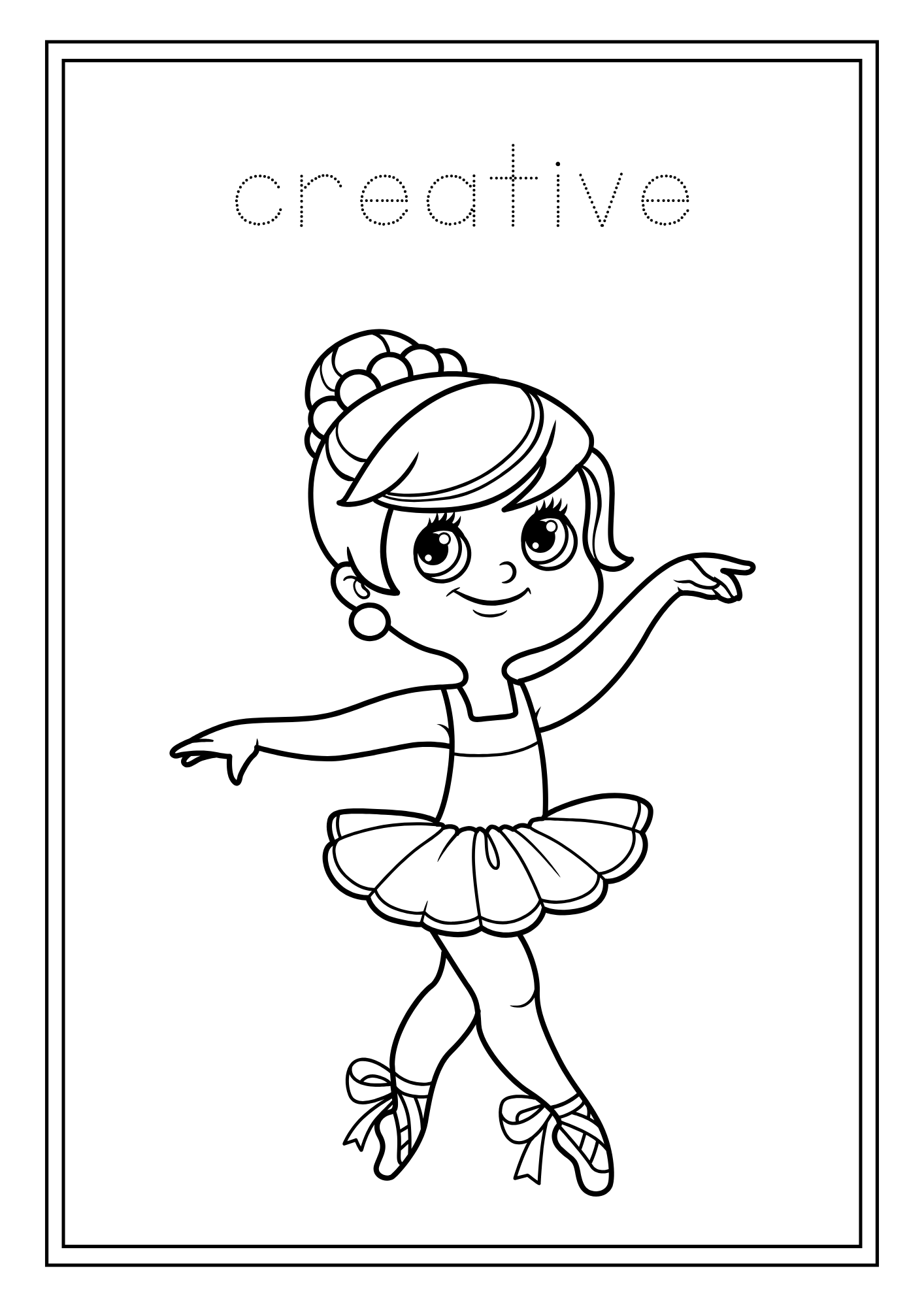 Ballerina Affirmations Colouring Book