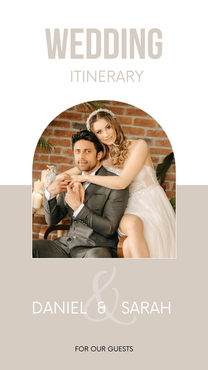 Wedding Itinerary For Guests for Mobile