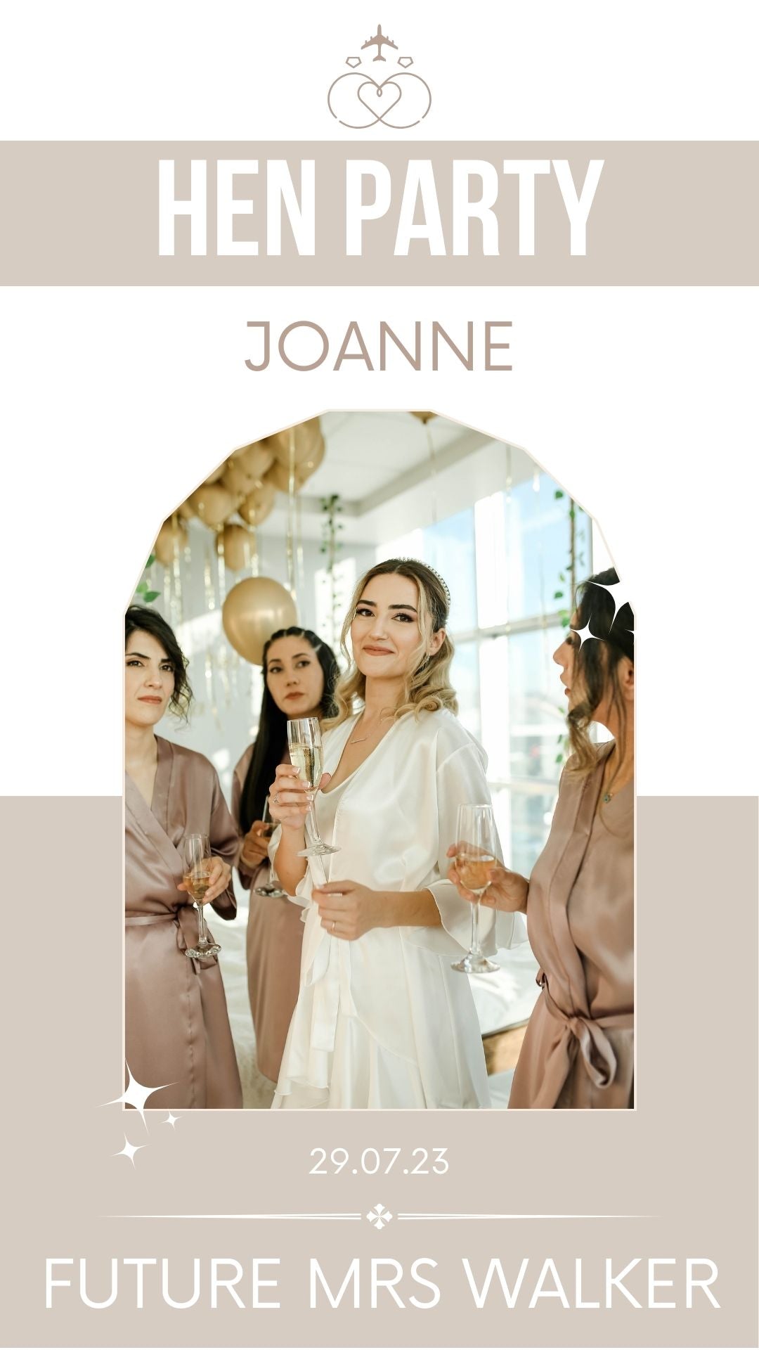 Hen Party Itinerary Template for Mobile