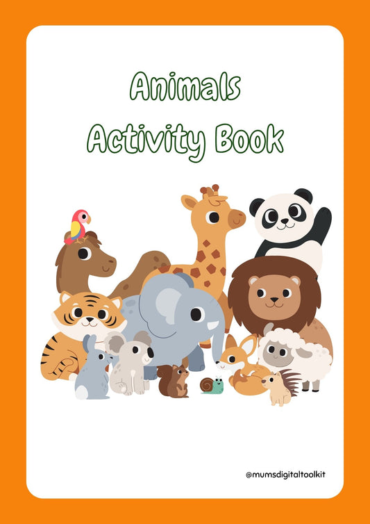 Animals Activity Workbook