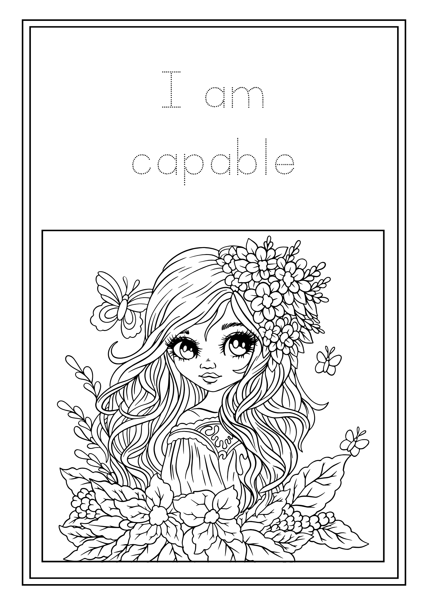 Fairy Affirmations Colouring Book