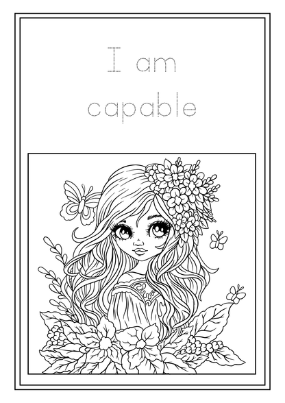Fairy Affirmations Colouring Book