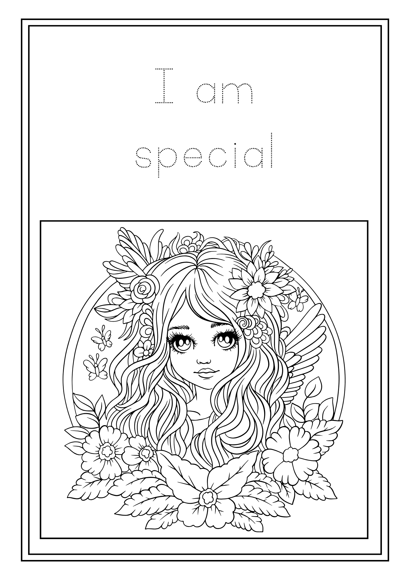Fairy Affirmations Colouring Book