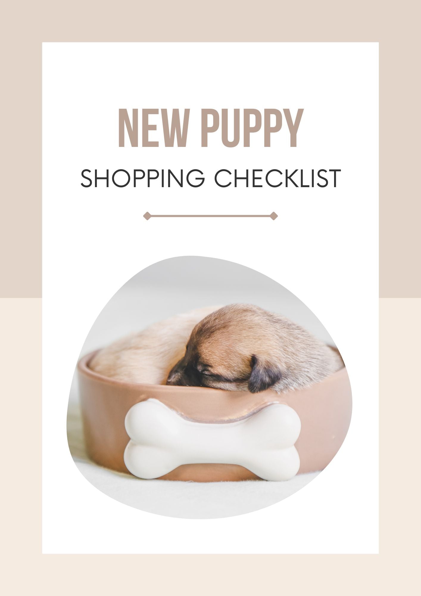 New Puppy Shopping Checklist