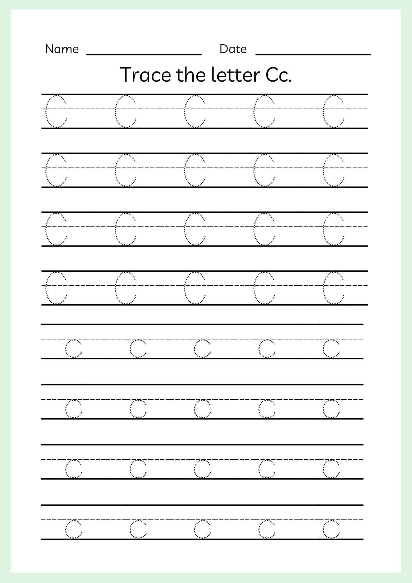 Preschool Alphabet Workbook