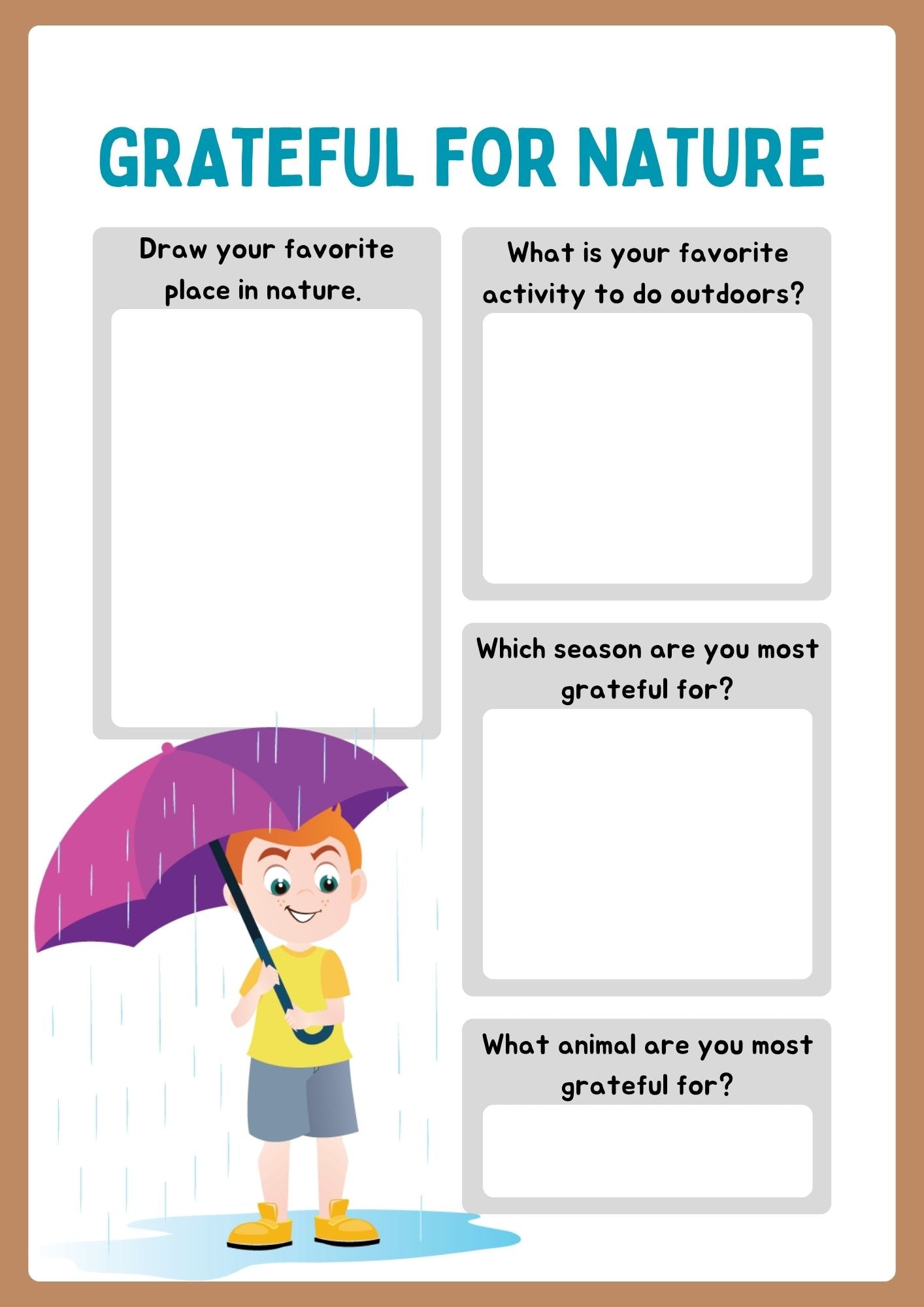 Gratitude Journal for Boys – 17 Colourful Pages of Positivity and Reflection