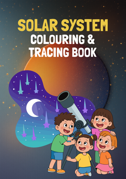 Outer Space Trace and Colour Book