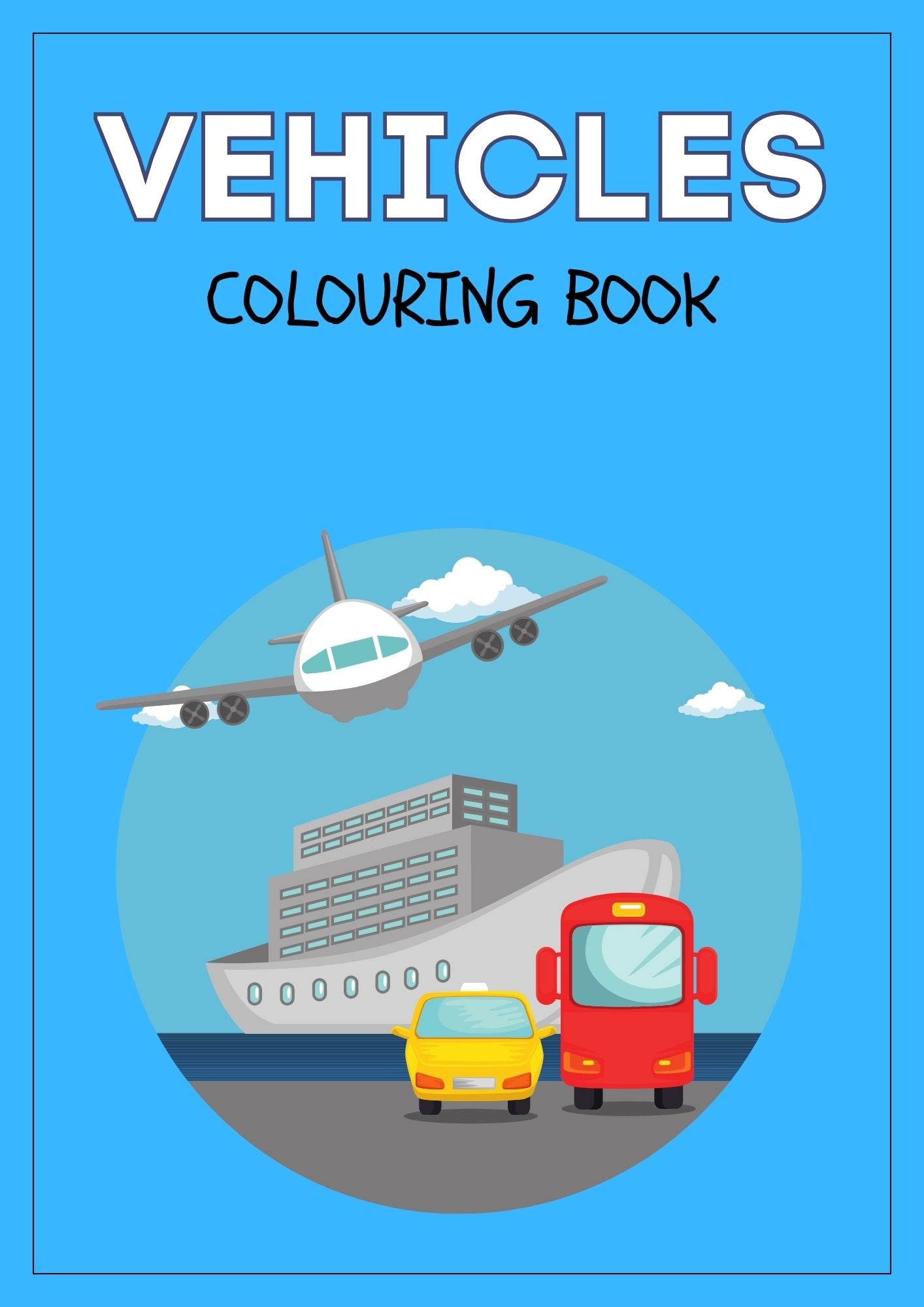 Transport Colouring Book