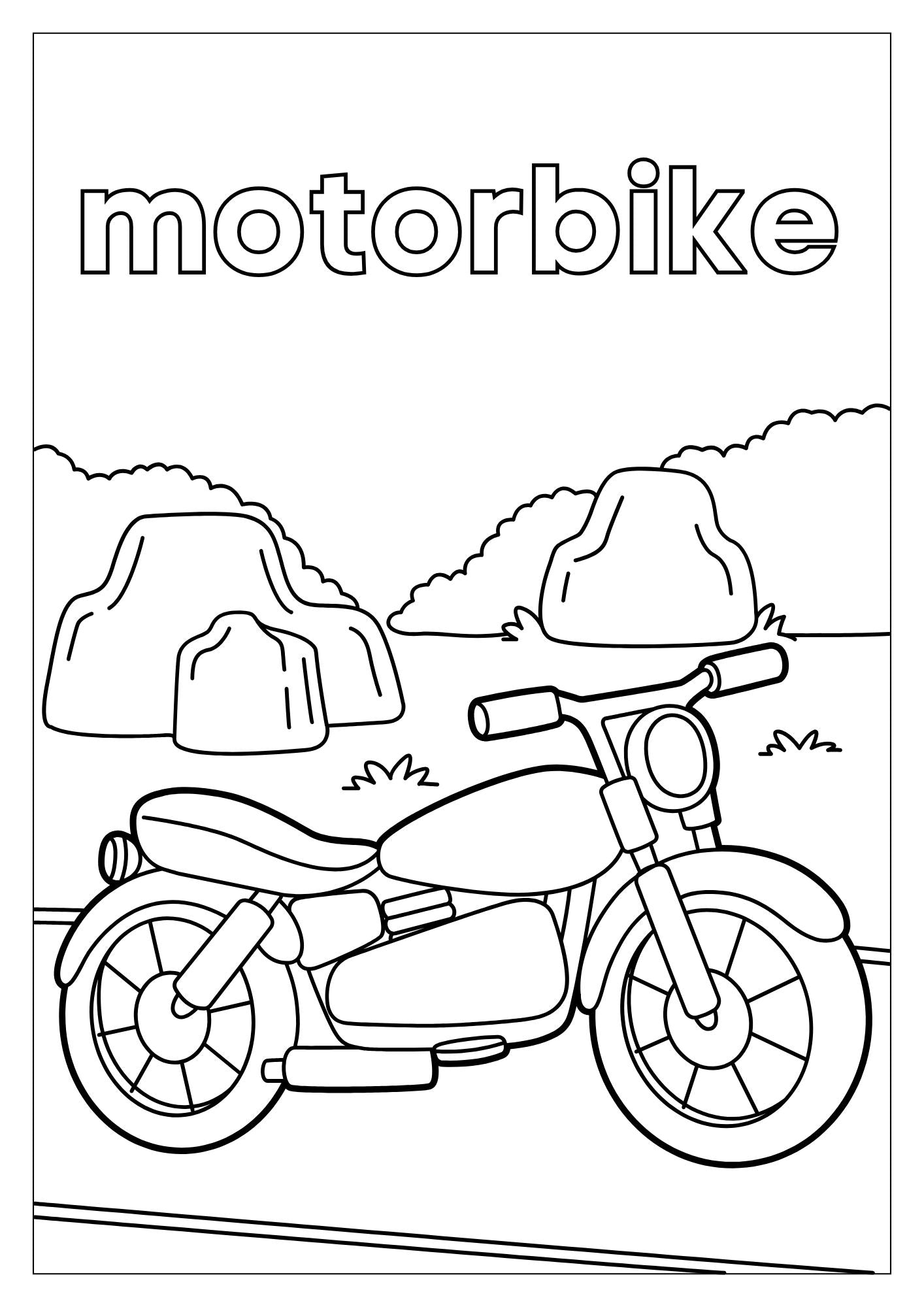 Transport Colouring Book