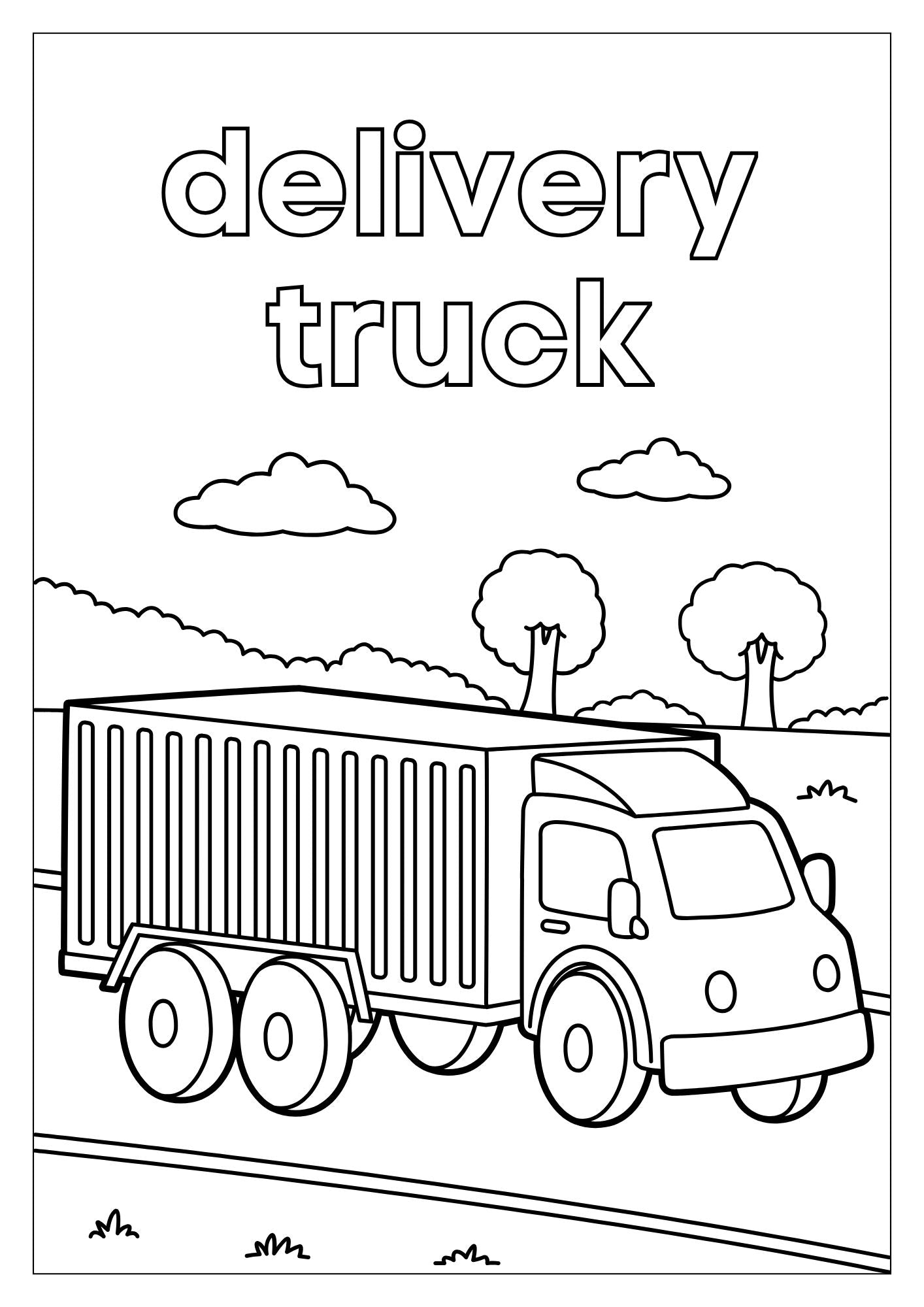 Transport Colouring Book