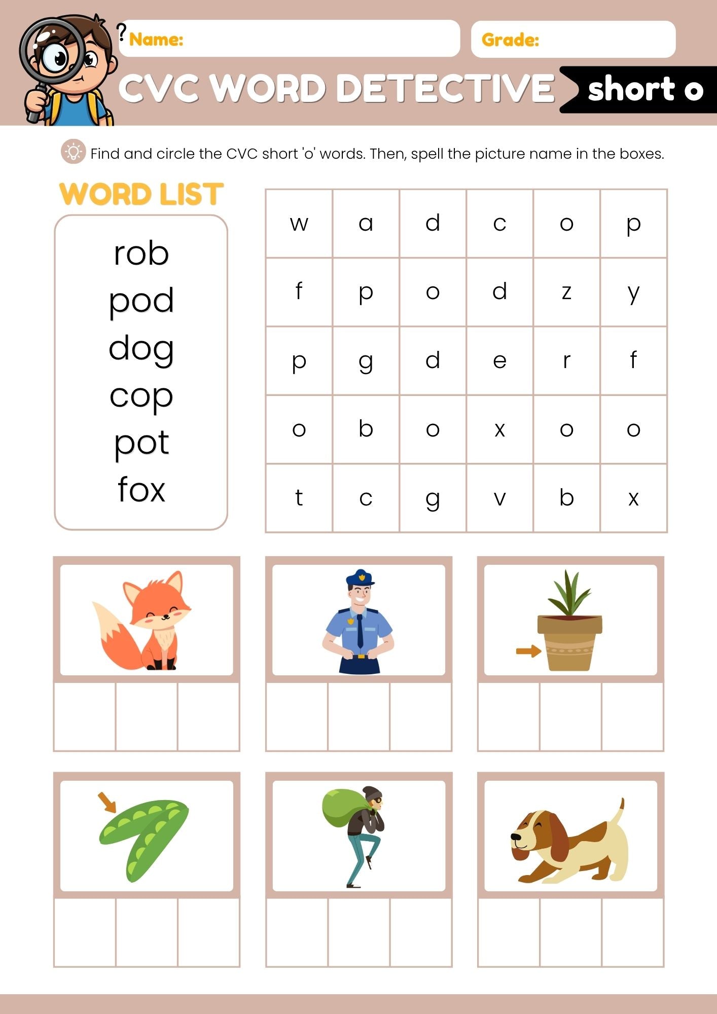 CVC Phonics Workbook – 11 Pages of Early Reading Fun